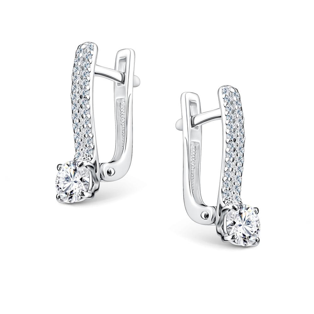 Серьги из серебра 02-5191/000М-00