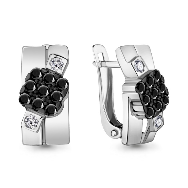 Серьги из серебра 46975АЧ