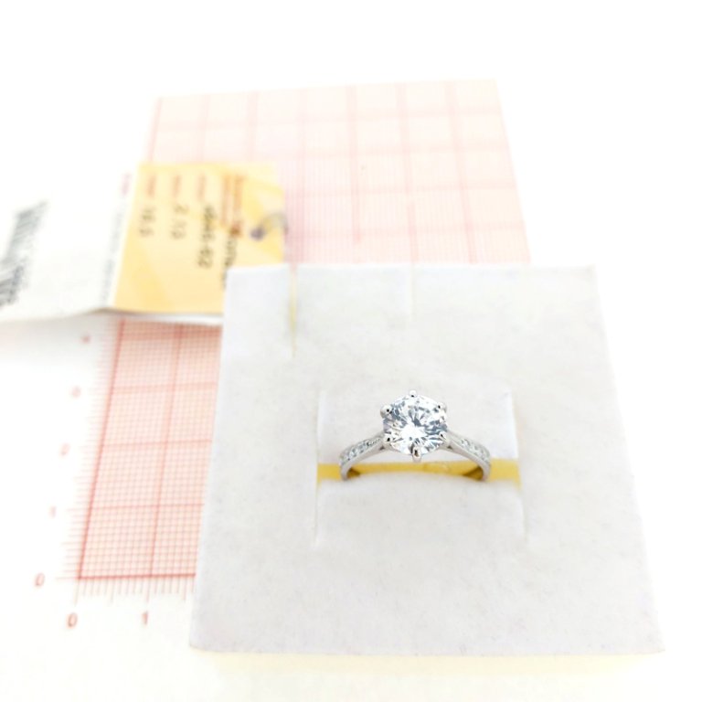 Кольцо из белого золота 585 пробы к846-62