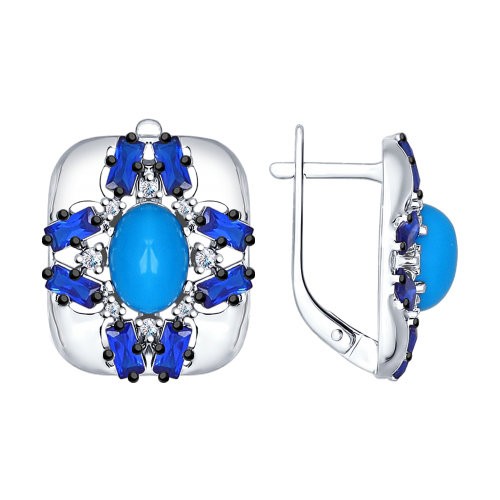 Серьги из серебра 94022165