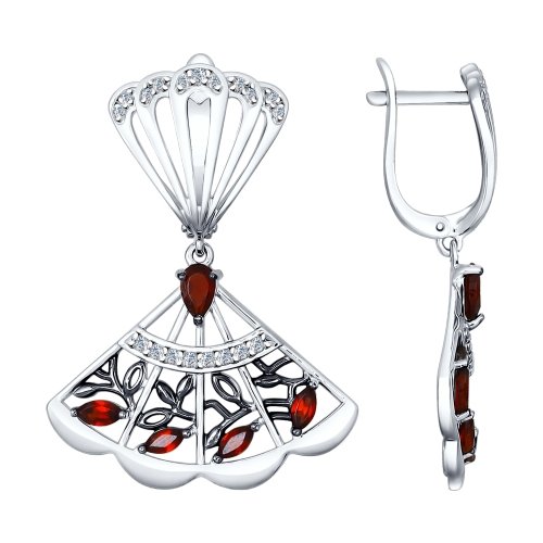 Серьги из серебра 92021415
