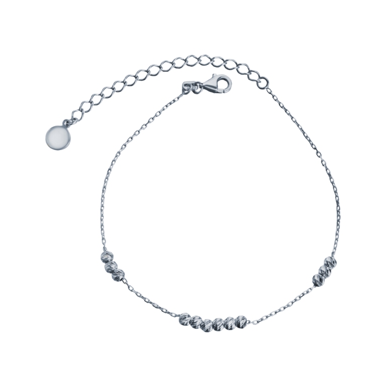 Браслет из родированого серебра 925 пробы 45618