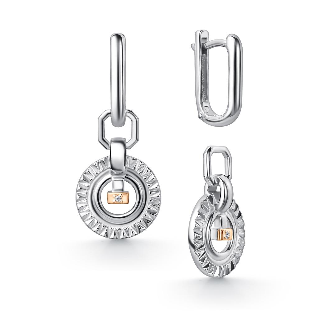 Серьги из серебра 02-5249/000Б-00