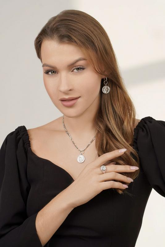 Кольцо из родированого серебра 925 пробы 94013314