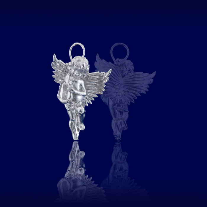 Сувенир из серебра 8840 Ангел Рождественский