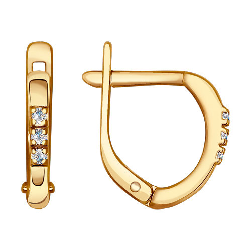 Серьги из золота 022687