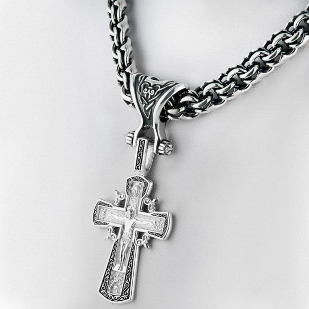 Переходник из родированного серебра 925 пробы 37-000001-104000