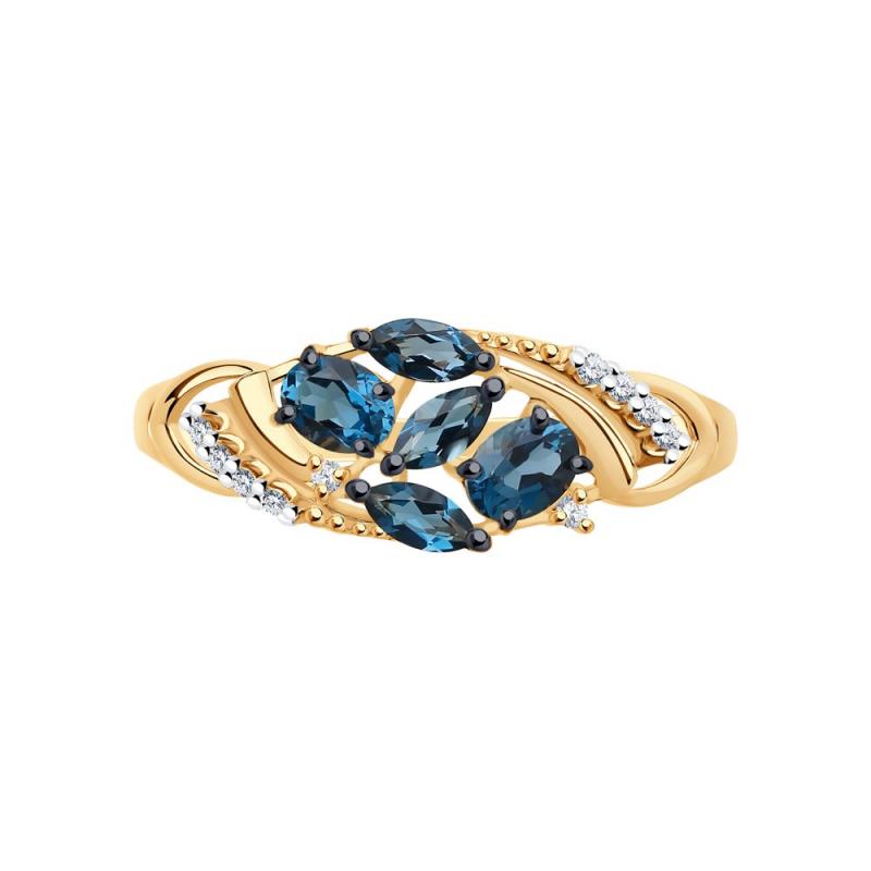 Кольцо из красного золота 585 пробы 714241