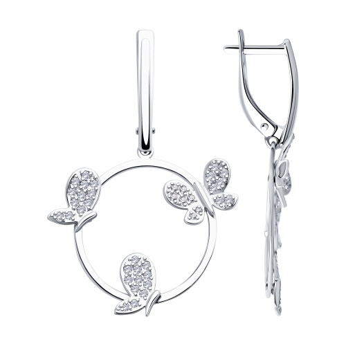 Серьги из серебра 94023400