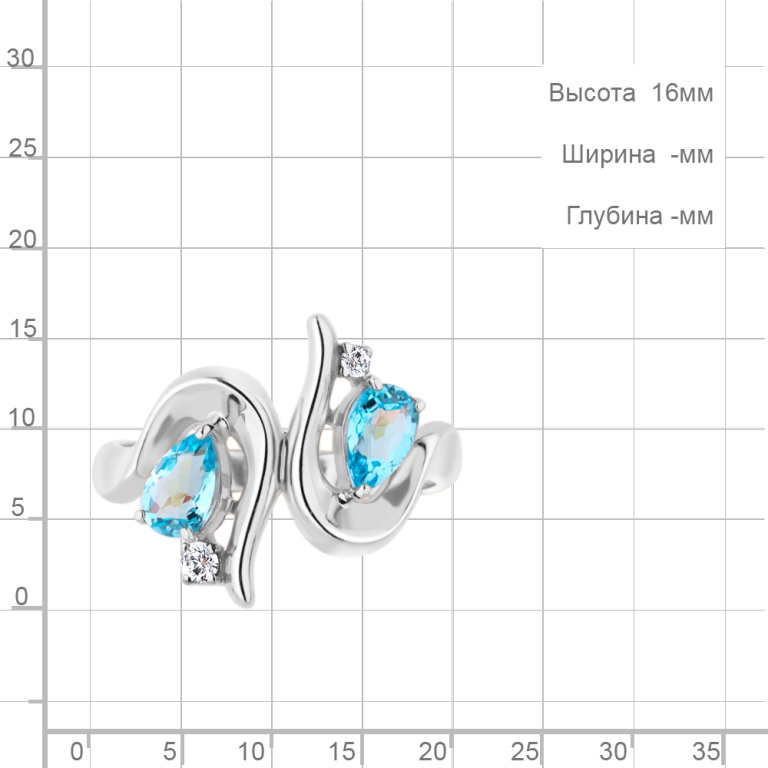 Кольцо из серебра 6957005А