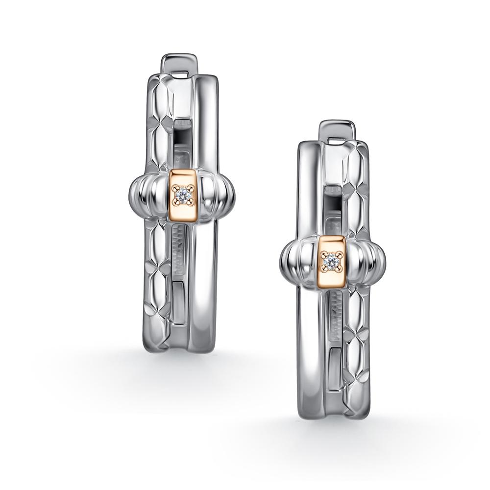 Серьги из серебра 02-4869/000Б-00