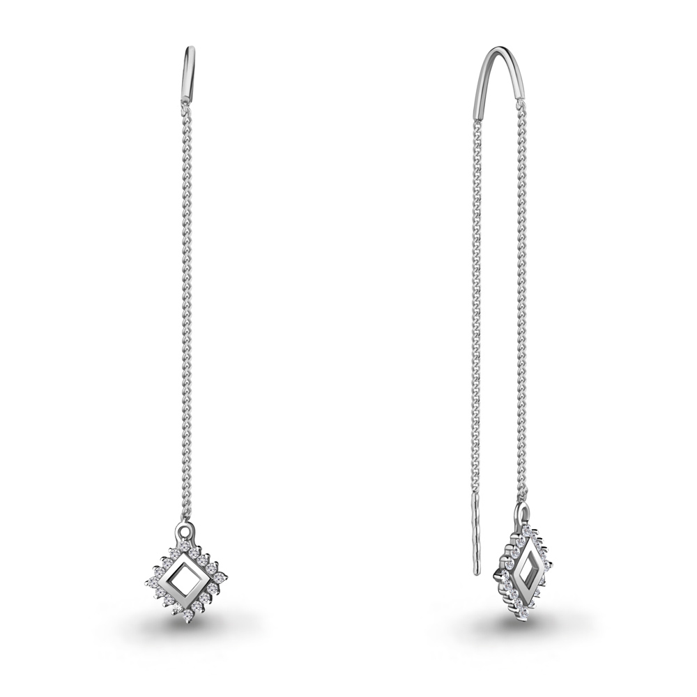 Серьги из серебра 48623А