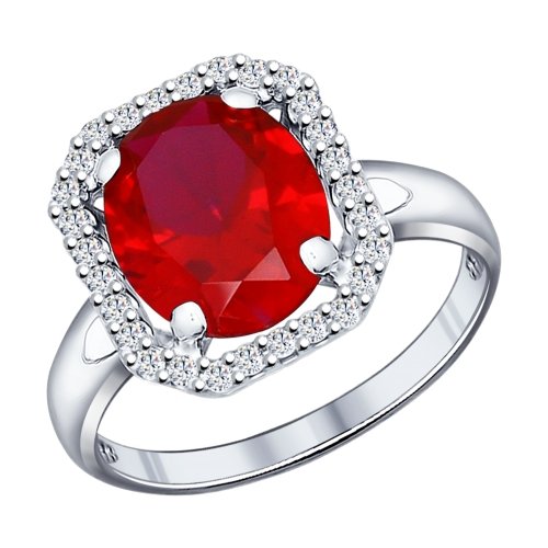 Кольцо из родированого серебра 925 пробы 84010001