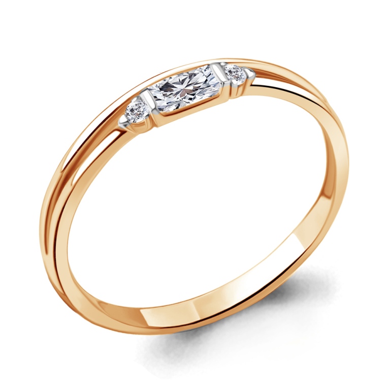 Кольцо из красного золота 585 пробы 67114