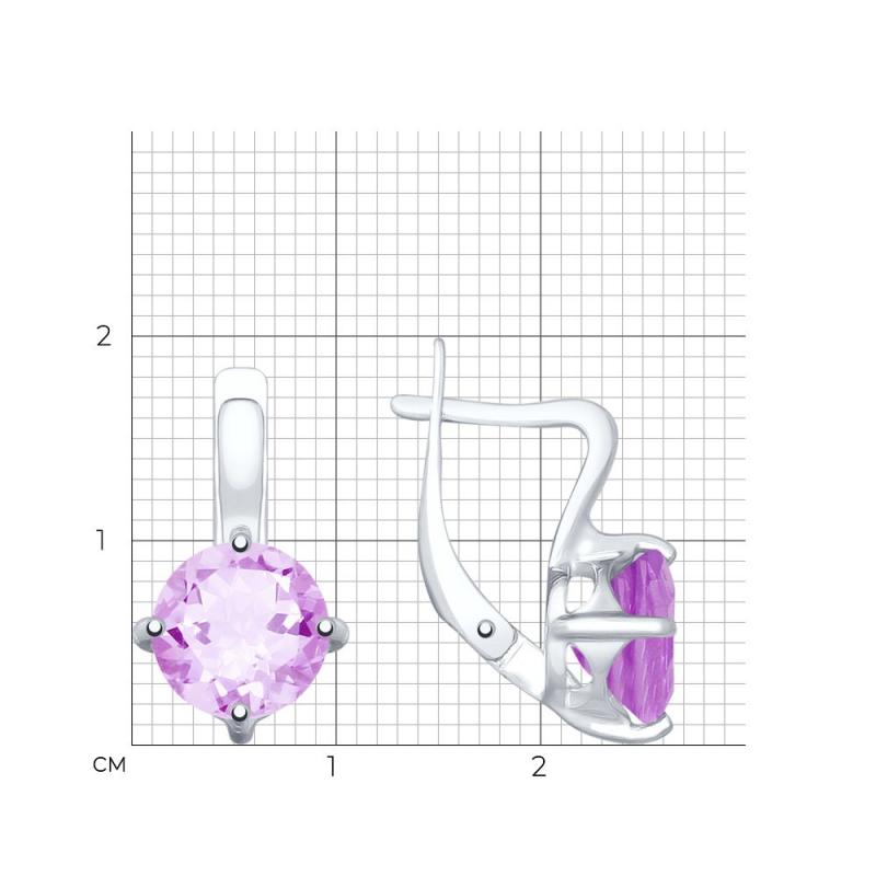Серьги из серебра 92022037