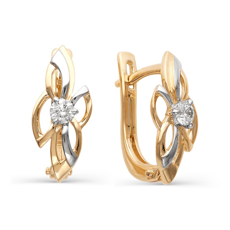 Серьги из золота 21359-100
