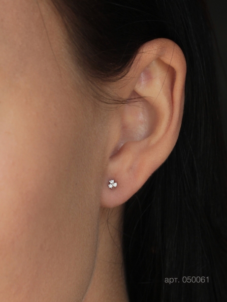 Пусеты из золота 585 пробы 050061