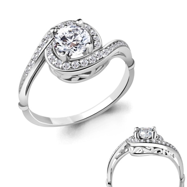 Кольцо из серебра 63985А