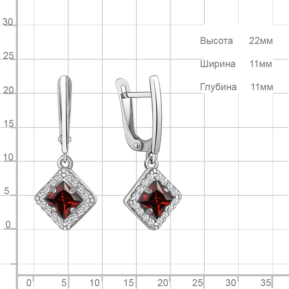Серьги из серебра 4774803А