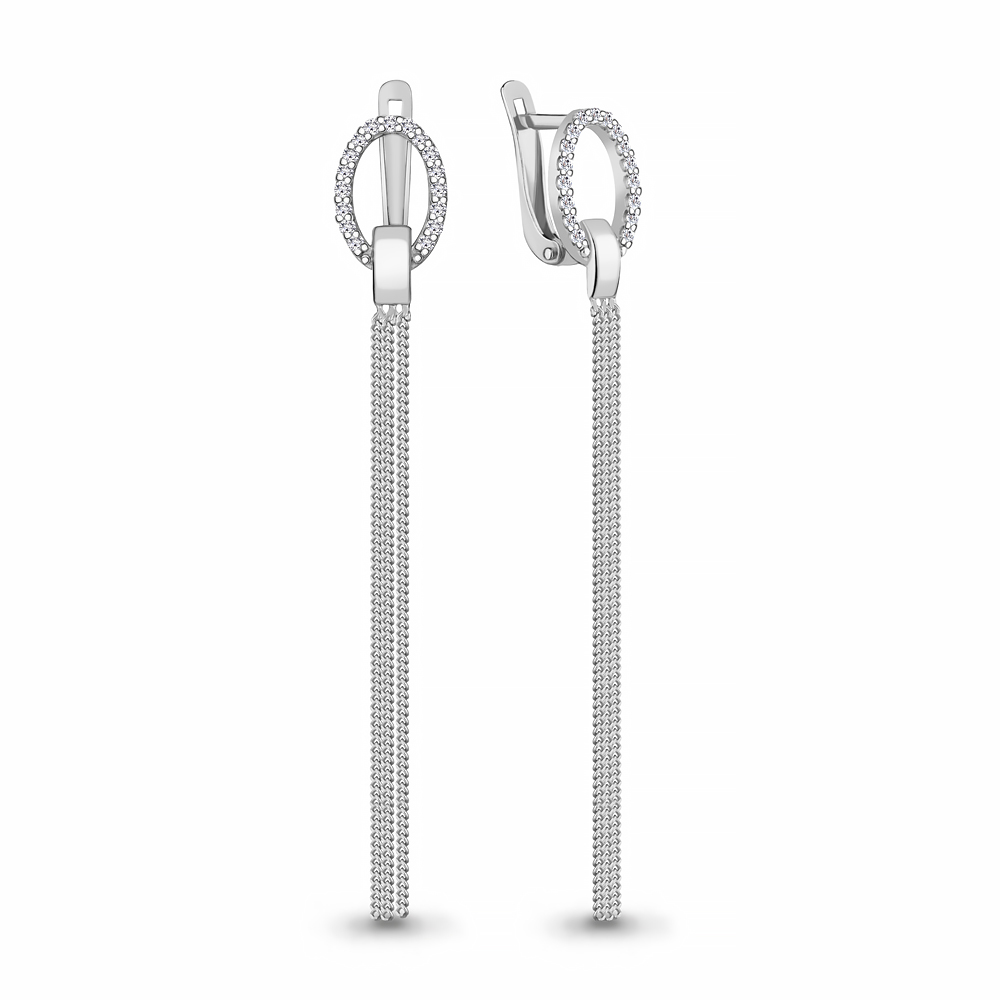 Серьги из серебра 49180А