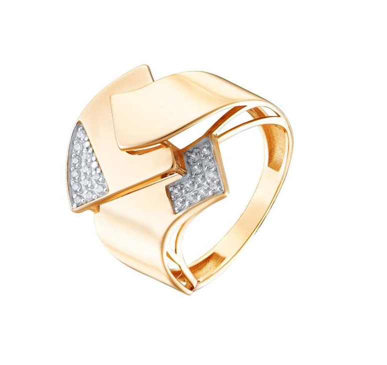 Кольцо из красного золота 585 пробы кл4341-01