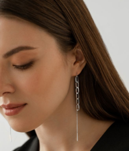 Серьги из серебра НС22-388-3