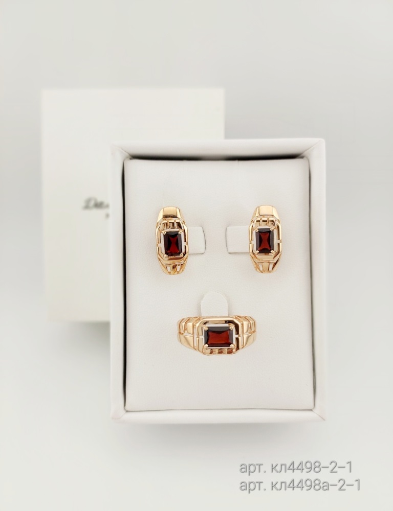 Кольцо из красного золота 585 пробы кл4498-2-01