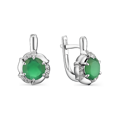 Серьги из серебра 02-1342/00АГ-00