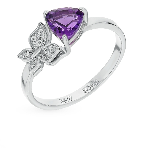 Кольцо из серебра 01-0465/00АМ-00