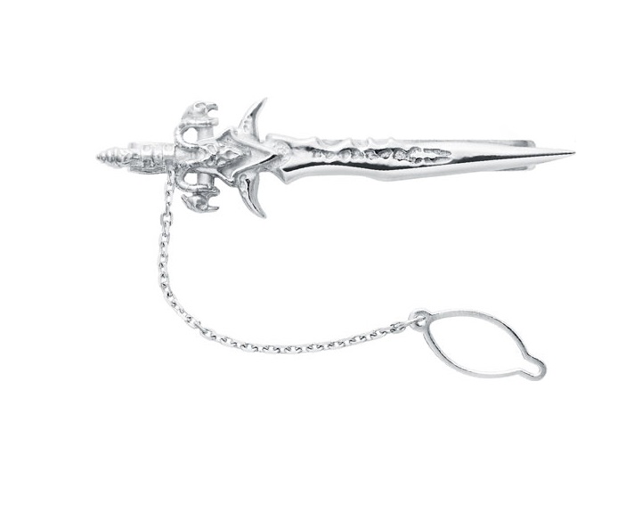 Зажим из серебра З1056