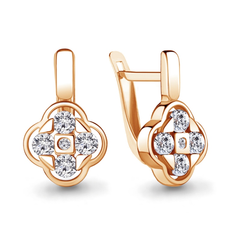 Серьги из золота 48505А