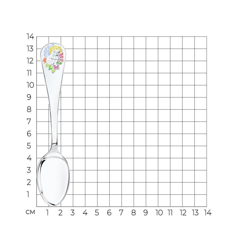 Ложка из родированого серебра 925 пробы 2304010014