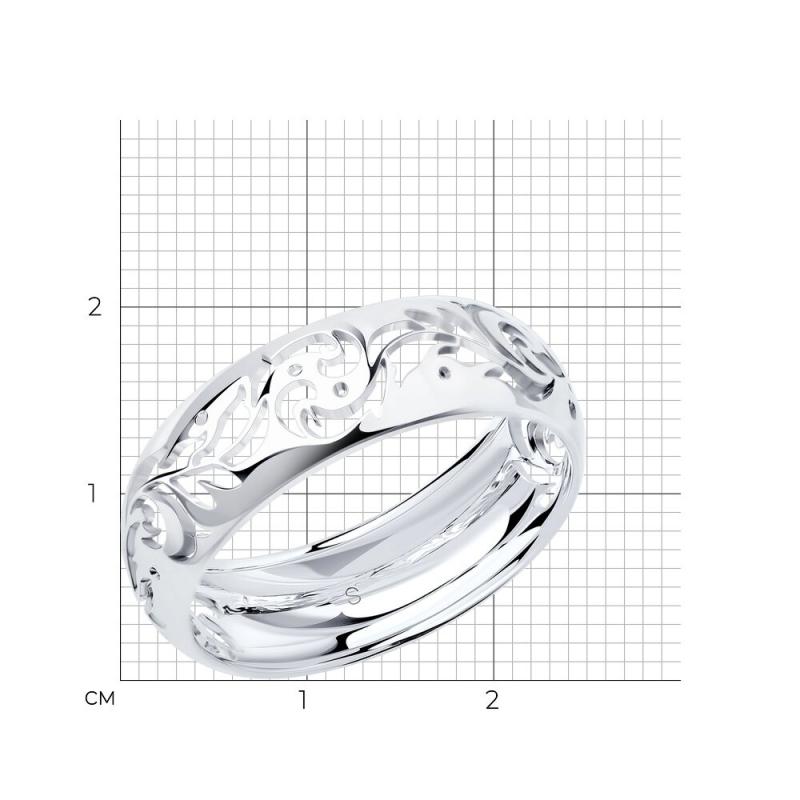 Кольцо из серебра 94011176