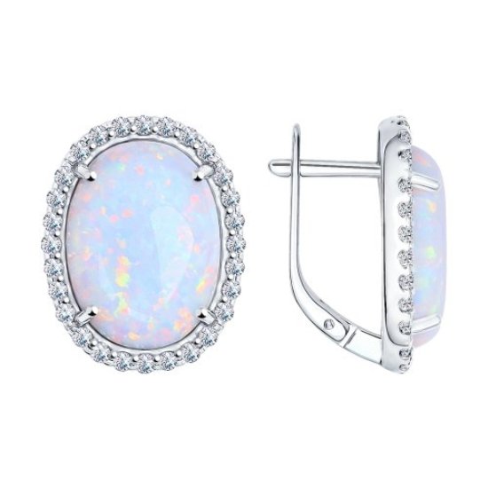 Серьги из серебра 94022022