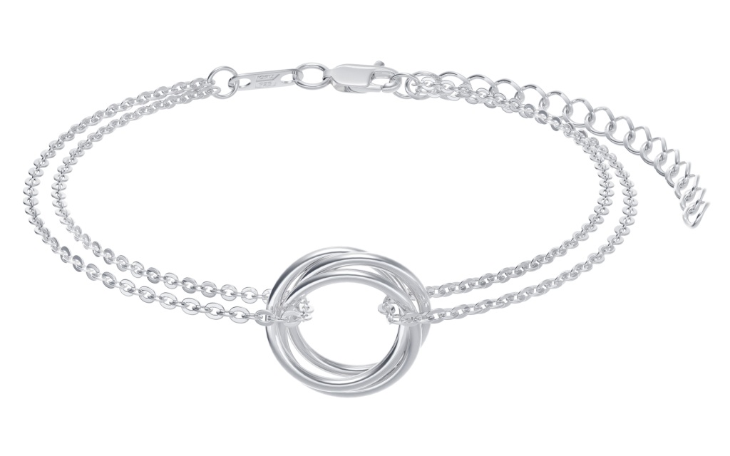 Браслет из серебра НБ22-460-3  д. 0,35