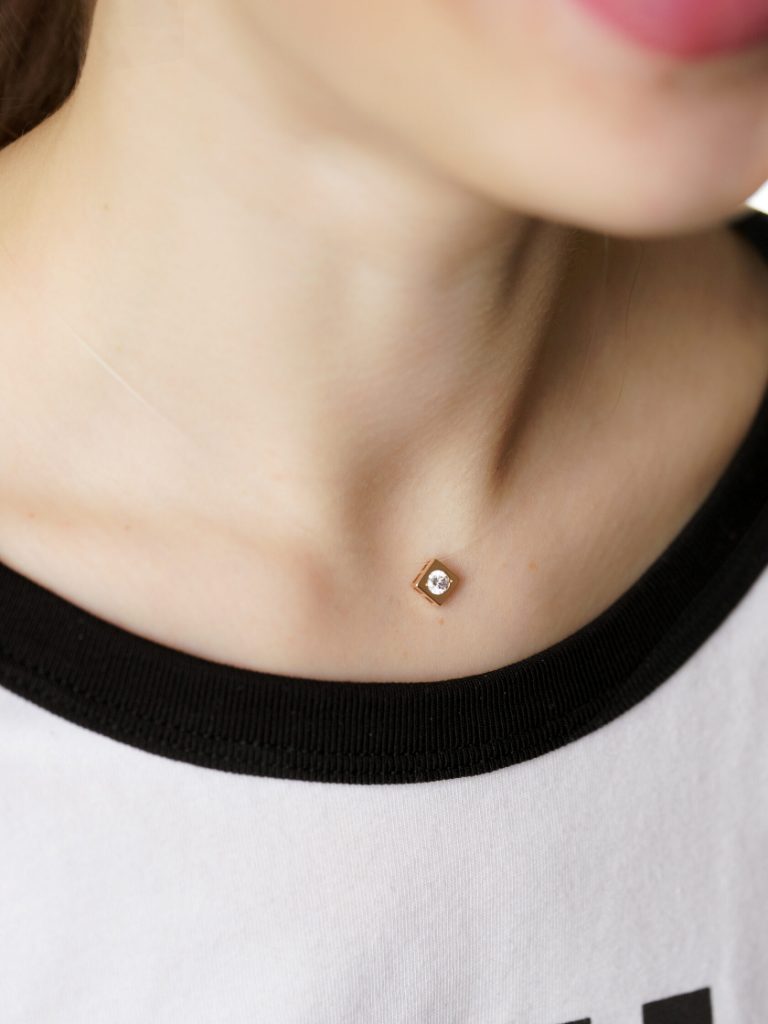 Колье из красного золота 585 пробы 1.04.01.00