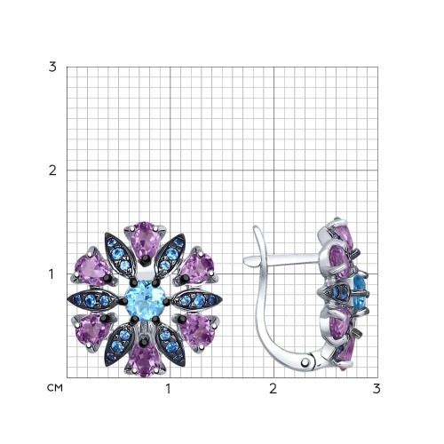 Серьги из серебра 92021548