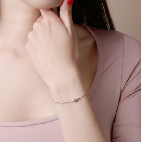 Браслет из родированого серебра 925 пробы 0720419-00775