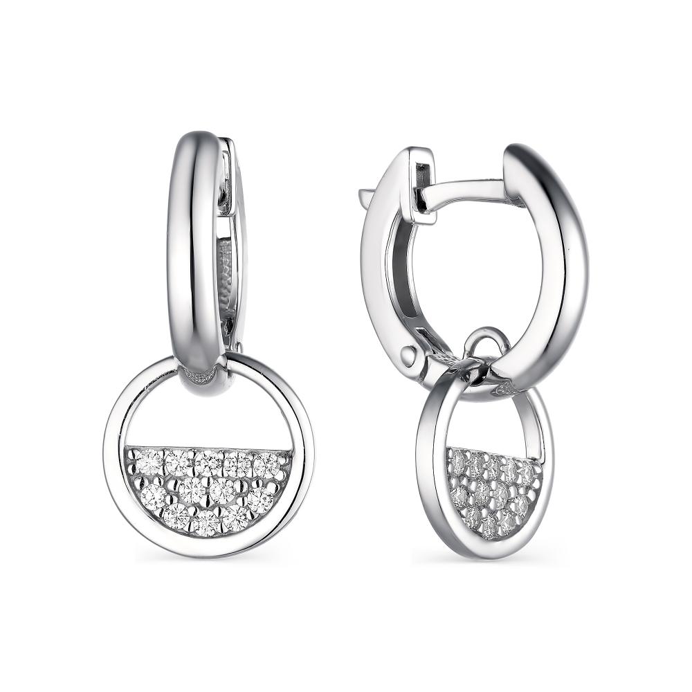 Серьги из серебра 02-1795/00КЦ-00