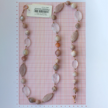 Бусы дв400 Розовое золото