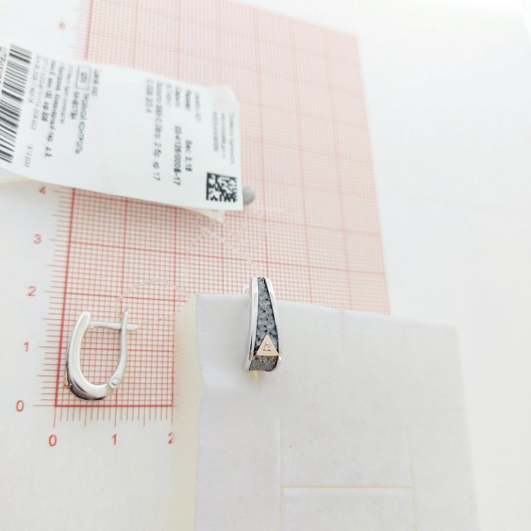Серьги из серебра 02-4126/000Б-17
