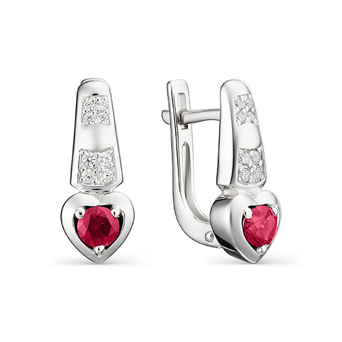 Серьги из серебра 02-1082/00ШР-00
