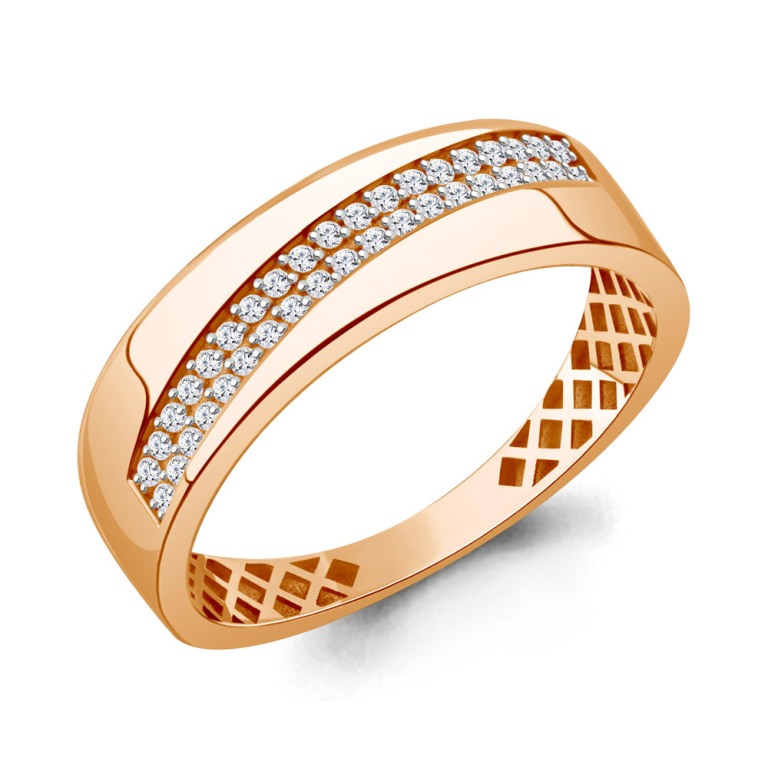 Кольцо из красного золота 585 пробы 600307