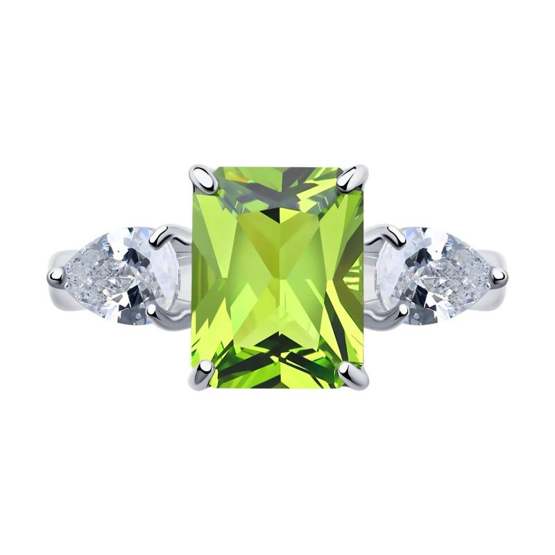 Кольцо из родированого серебра 925 пробы 92011286