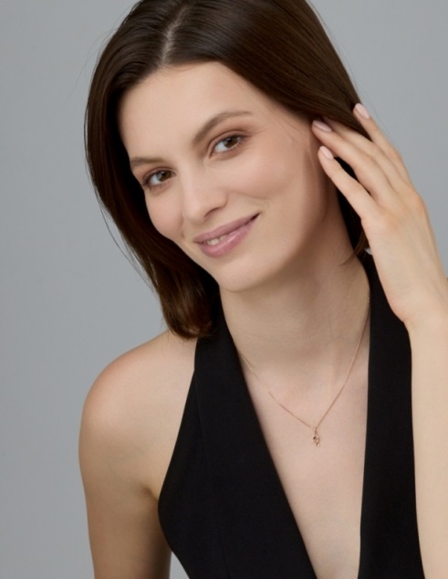 Подвеска из красного золота 585 пробы 34214-100 с бриллиантом