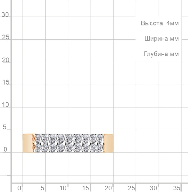 Кольцо из золота 600347А