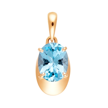 Подвеска из красного золота 585 пробы п1013-78-01