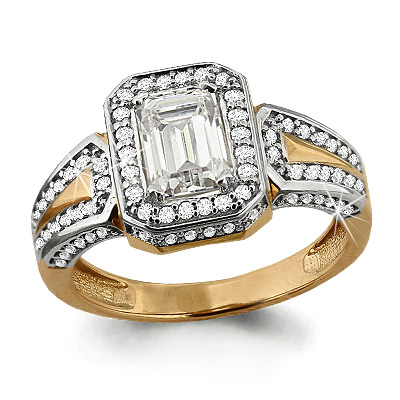 Кольцо из красного золота 585 пробы 66247А