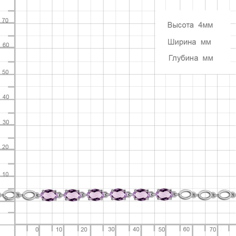 Браслет из серебра 7446804