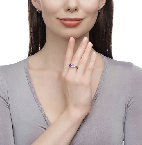 Кольцо из серебра 01-0465/00АМ-00